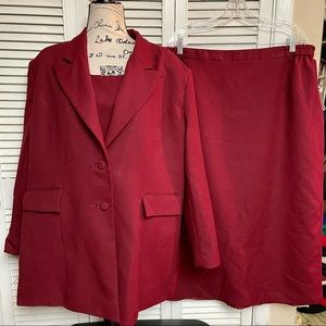 Ben Marc International plus size skirt suit